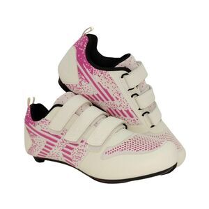 Sport High End Womens Pre-owned NonSlip Mountain Bike Pink/White Shoes-sz. 8 1/2